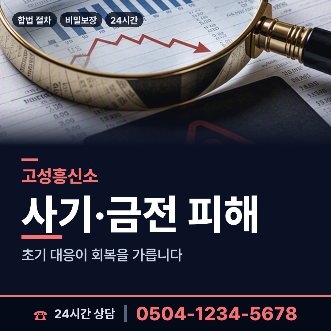 고성 하이면 중소기업조사 상담 안내